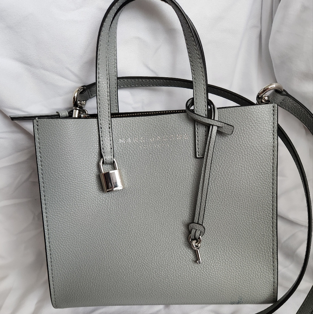 Marc Jacobs Mini Grind Grey Leather Tote